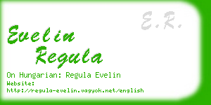 evelin regula business card